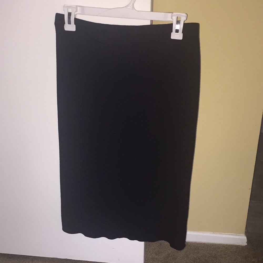 Black mini strapless dress